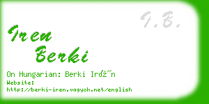 iren berki business card